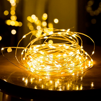 2M 5M 20M 200 LEDS gwiaździsty ciąg baterii światła bajki Micro LED przezroczysty drut miedziany na wesele boże narodzenie 9 kolorów 3